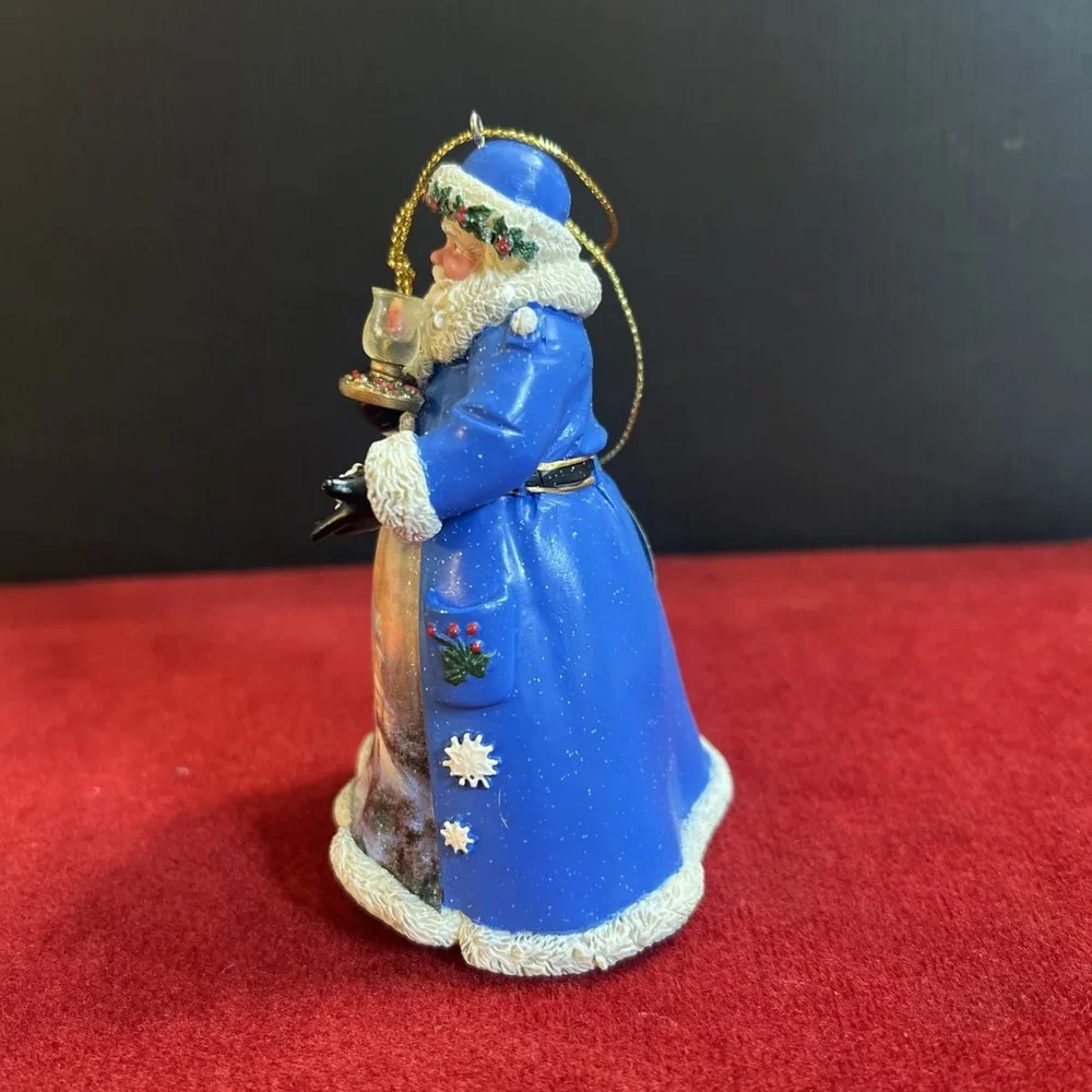 Christmas Night Visit Santa Ornament Thomas Kinkade‎ Old World Ashton Drake 2003